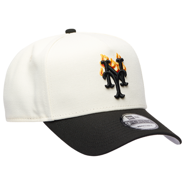 New Era MLB 940 A-Frame Flame Cap - Adult - Black/White - Image 3