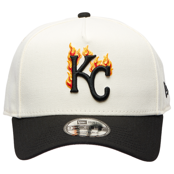 New Era MLB 940 A-Frame Flame Cap - Adult - White/Black - Image 2