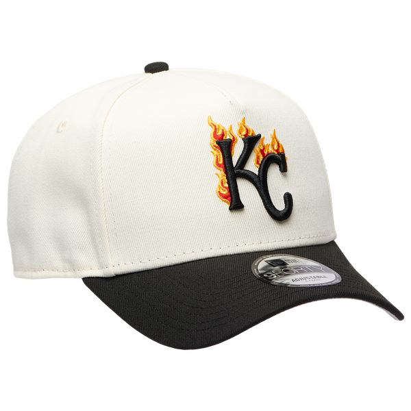 New Era MLB 940 A-Frame Flame Cap - Adult - White/Black - Image 3