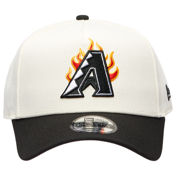 New Era MLB 940 A-Frame Flame Cap - Adult - White/Black - Image 2