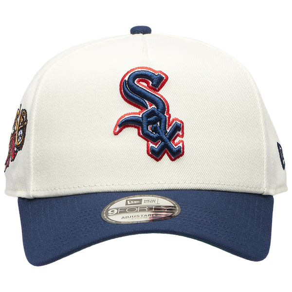 New Era MLB 940 A-Frame Anniversary Cap - Adult - White/Navy - Image 2