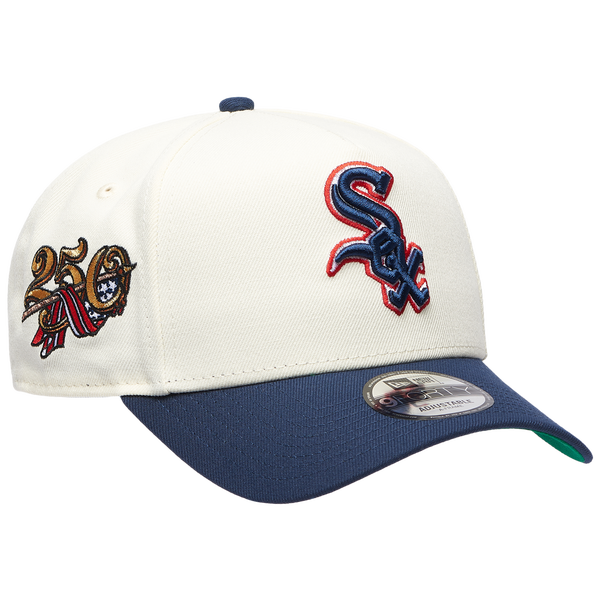 New Era MLB 940 A-Frame Anniversary Cap - Adult - White/Navy - Image 3
