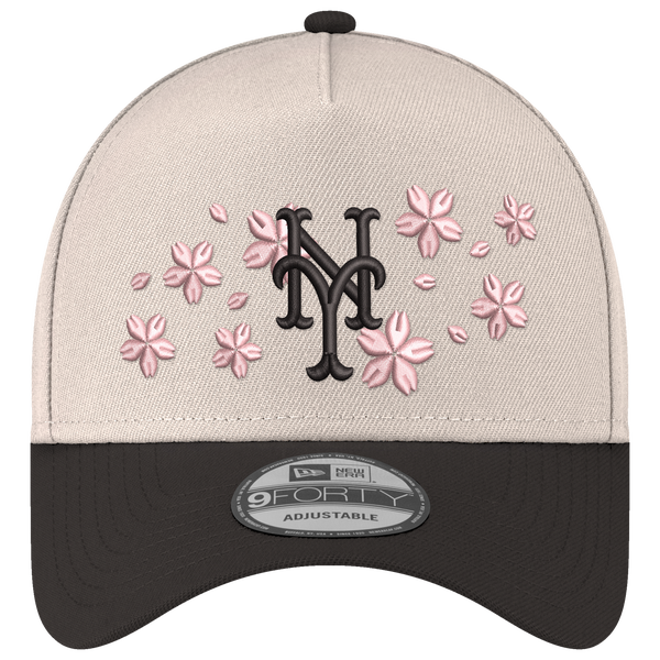 New Era MLB 940 A-Frame Blossom Cap - Adult - White/Black - Image 2