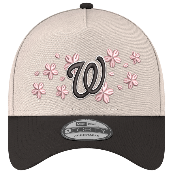 New Era MLB 940 A-Frame Blossom Cap - Adult - White/Black - Image 2