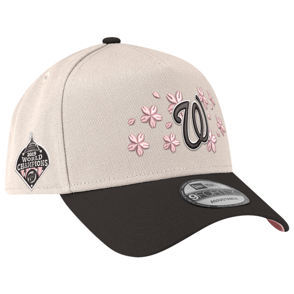 New Era MLB 940 A-Frame Blossom Cap - Adult - White/Black - Image 3