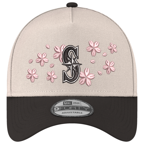 New Era MLB 940 A-Frame Blossom Cap - Adult - White/Black - Image 2
