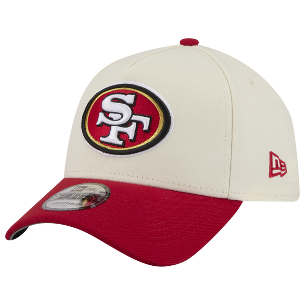 New Era NFL 9FORTY A-Frame Cap - Adult - Red/Chrome