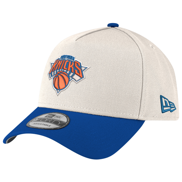 New Era Knicks 940 A-Frame Champs SP Cap - Adult - Chrome/Blue