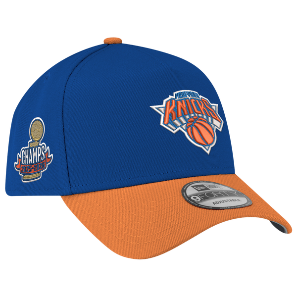 New Era Knicks 940 A-Frame Champs SP Cap - Adult - Blue/Orange - Image 3