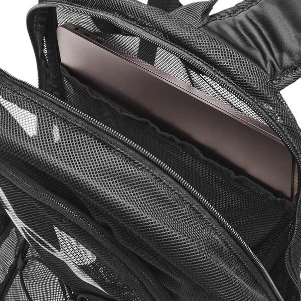 Under Armour Hustle Mesh Backpack - Adult - White/Black - Image 4