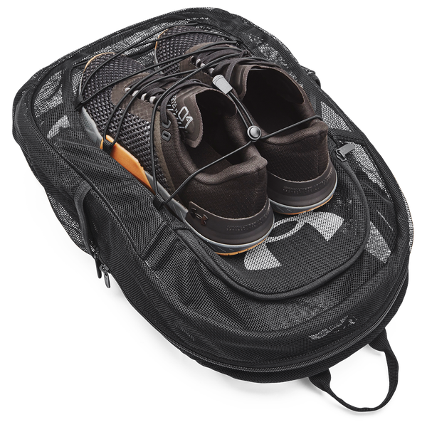 Under Armour Hustle Mesh Backpack - Adult - White/Black - Image 5