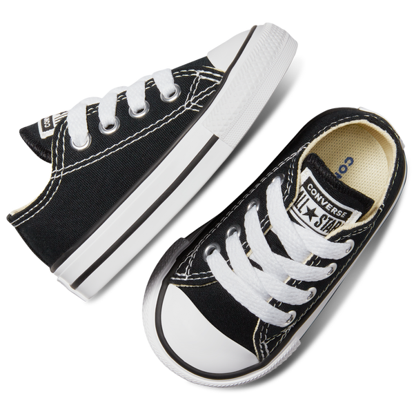 Converse All Star Low Top - Boys' Toddler - White/Black - Image 7