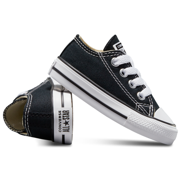 Converse All Star Low Top - Boys' Toddler - White/Black - Image 8