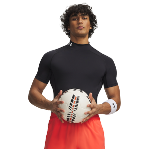 Under Armour HeatGear Mock T-Shirt - Men's - Black/Black