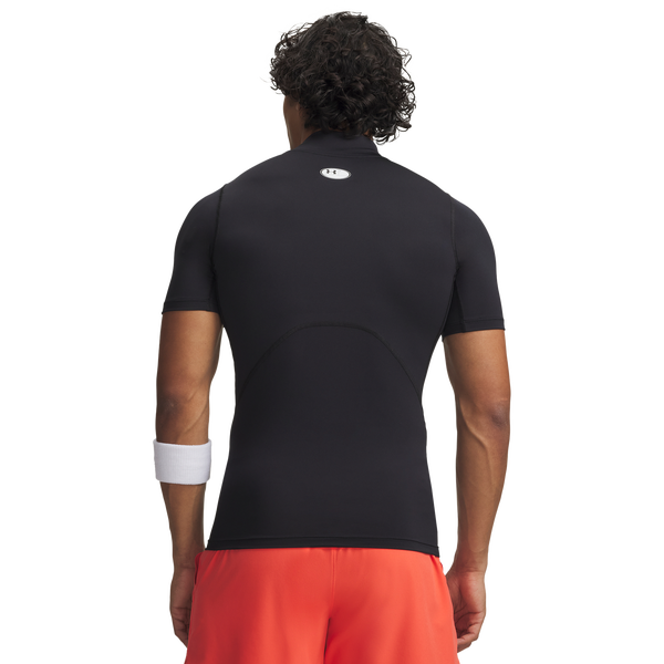 Under Armour HeatGear Mock T-Shirt - Men's - Black/Black - Image 2
