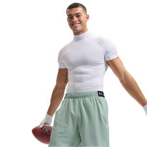 Under Armour HeatGear Mock T-Shirt - Men's - White/White