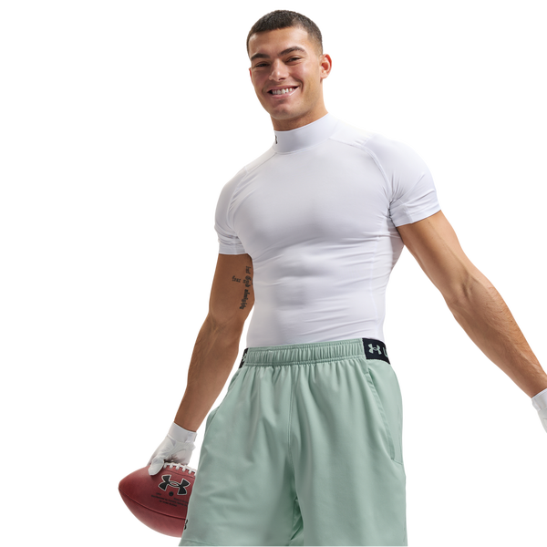 Under Armour HeatGear Mock T-Shirt - Men's - White/White