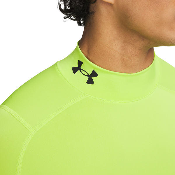 Under Armour HeatGear Mock T-Shirt - Men's - Yellow/Yellow - Image 3