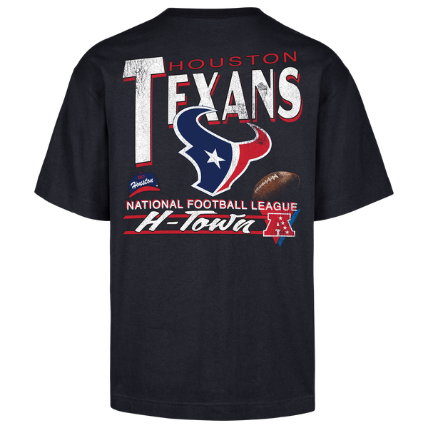 47 Brand NFL Houston Texans Bar S/S T-Shirt - Men's - Navy - Image 2