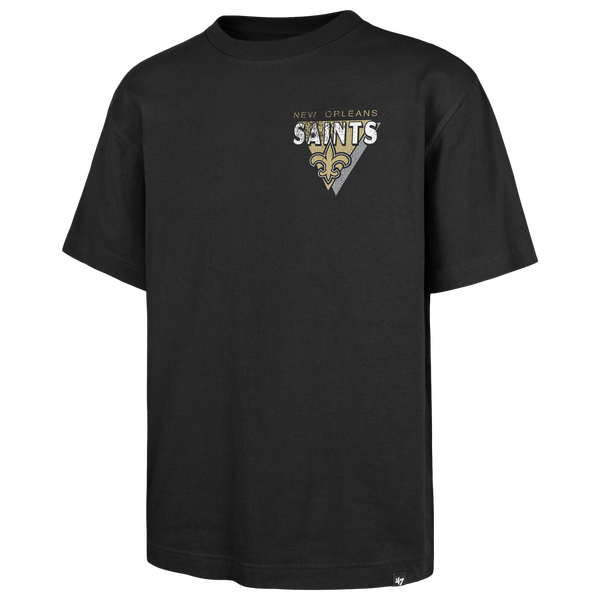 47 Brand NFL New Orleans Saints Bar S/S T-Shirt - Men's - Black