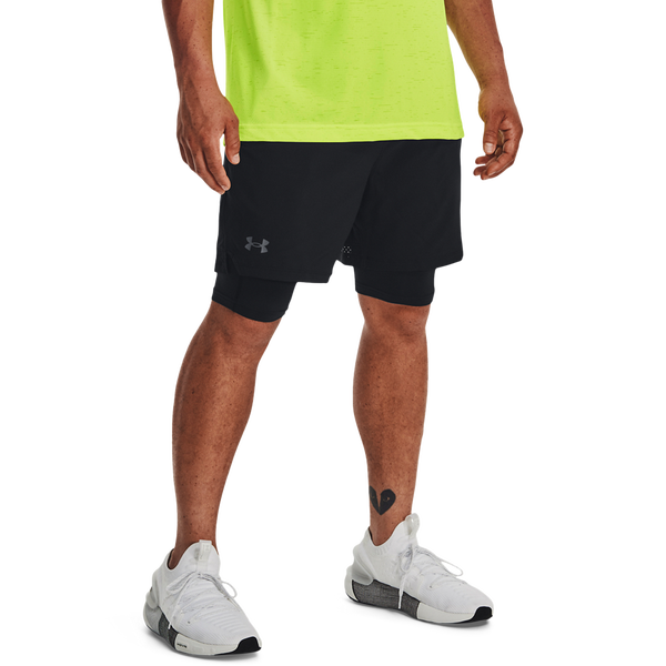 Under Armour Vanish Woven Shorts With Heat Gear - Men's - Black/Black/Pitch Grey