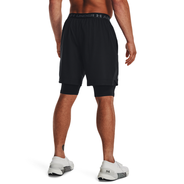 Under Armour Vanish Woven Shorts With Heat Gear - Men's - Black/Black/Pitch Grey - Image 2