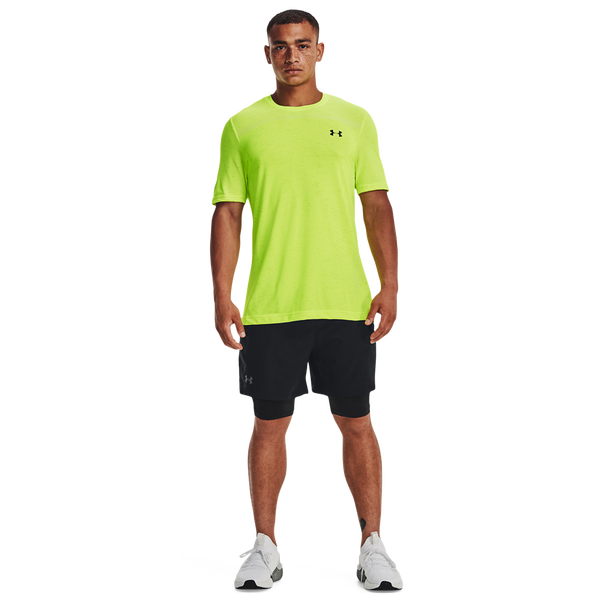 Under Armour Vanish Woven Shorts With Heat Gear - Men's - Black/Black/Pitch Grey - Image 5
