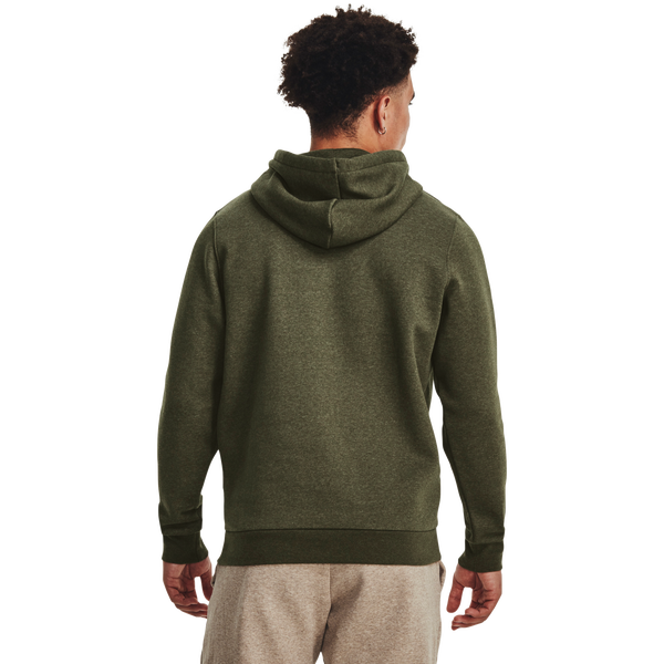 Under Armour Icon Fleece Hoodie - Men's - White/Marine Od Green - Image 2