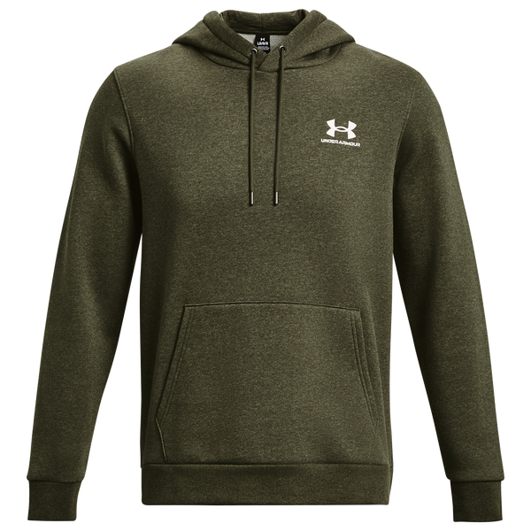 Under Armour Icon Fleece Hoodie - Men's - White/Marine Od Green - Image 3