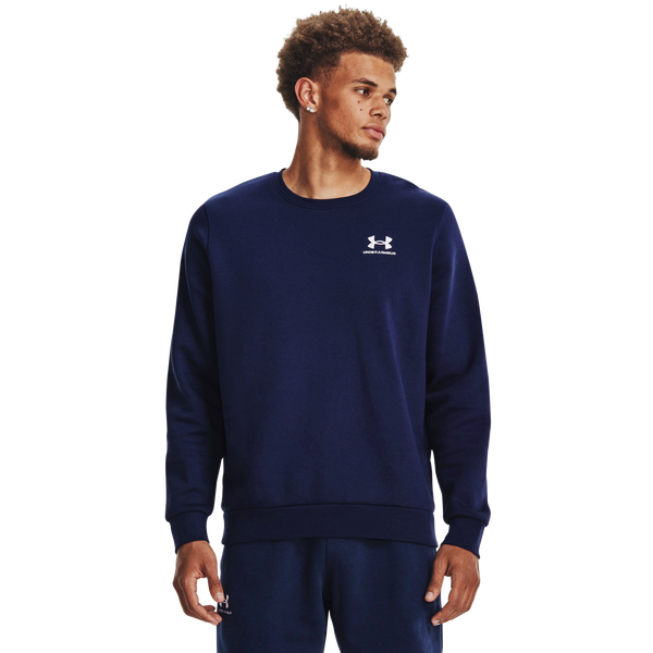 Under Armour Essential Fleece Crew - Men's - Midnight Navy/White