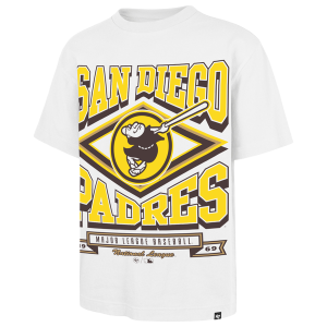 47 Brand Padres Foundational T-Shirt - Men's - White