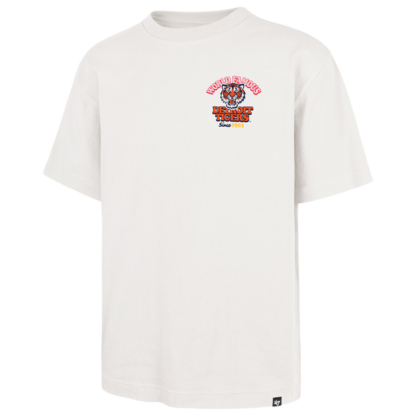 47 Brand Tigers Foundational T-Shirt - Men's - White