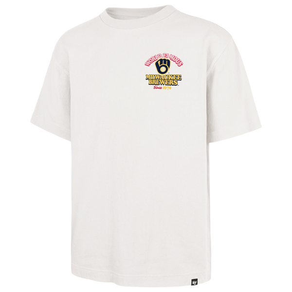 47 Brand Brewers Foundational T-Shirt - Men's - White