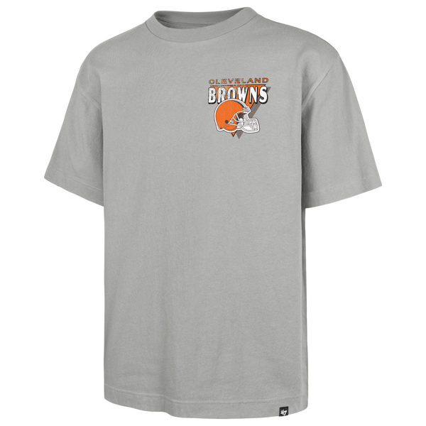 47 Brand NFL Cleveland Browns Bar S/S T-Shirt - Men's - Wolf Grey