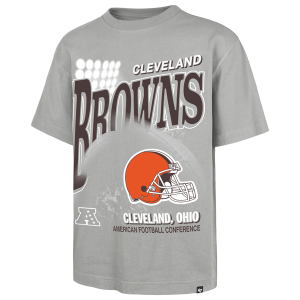 47 Brand Browns Hometown T-Shirt - Men's - Wolf Grey