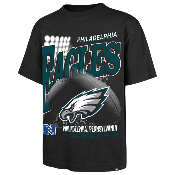 47 Brand NFL Philadelphia Eagles Hometown S/S T-Shirt - Men's - Black