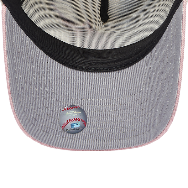 New Era Marlins 9FORTY A-Frame Cap - Adult - Chrome/Pink Rouge - Image 5