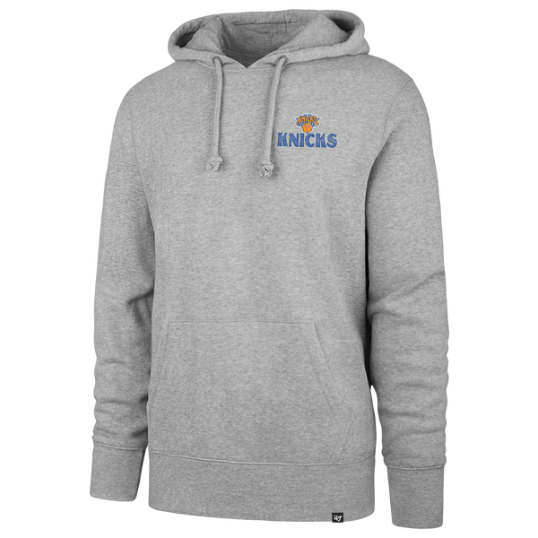 47 Brand Knicks Arcitext Headline Hoodie - Men's - Slate Gray