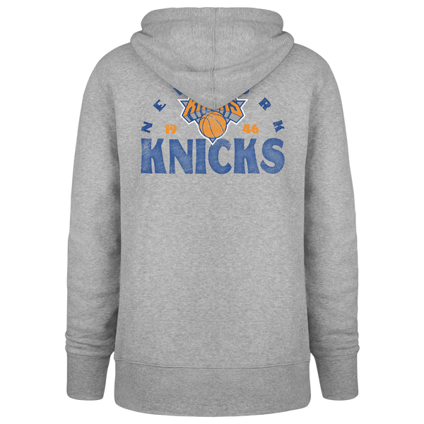 47 Brand Knicks Arcitext Headline Hoodie - Men's - Slate Gray - Image 2