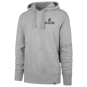 47 Brand NBA Portland Trail Blazers Arcitext Hdln Hoodie - Men's - Slate Gray