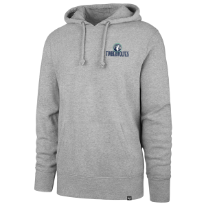 47 Brand Timberwolves Arcitext Headline Hoodie - Men's - Slate Gray