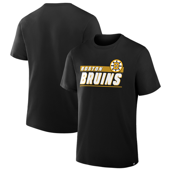 Fanatics Bruins Wordmark Logo Short Sleeve T-Shirt - Men's - Black