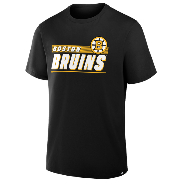 Fanatics Bruins Wordmark Logo Short Sleeve T-Shirt - Men's - Black - Image 2