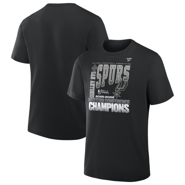 Fanatics Spurs Conference Champions Cotton T-Shirt - Men's - Black