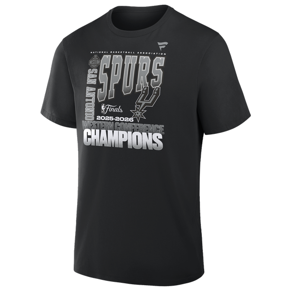 Fanatics Spurs Conference Champions Cotton T-Shirt - Men's - Black - Image 2