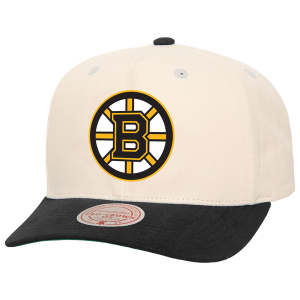 Mitchell & Ness Bruins 2Tone Team Cap - Adult - Tan/Black