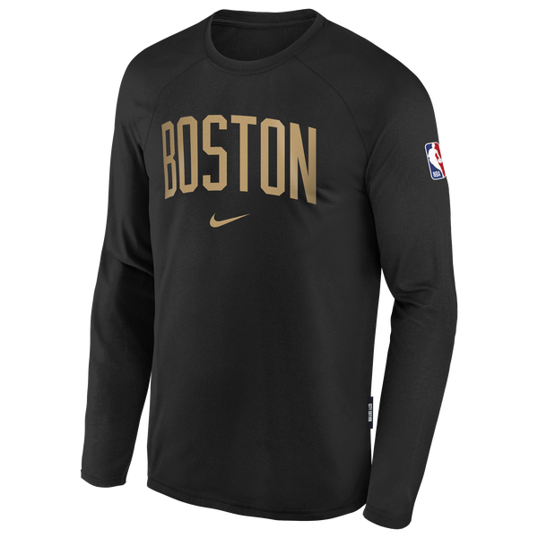 Outerstuff Celtics Long Sleeve T-Shirt - Boys' Grade School - Black