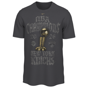 Nike Knicks '26 Champs LR Short Sleeve T-Shirt - Boys' Grade School - Gold/Anthracite