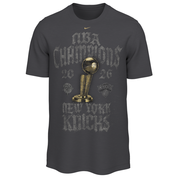 Nike Knicks '26 Champs LR Short Sleeve T-Shirt - Boys' Grade School - Gold/Anthracite
