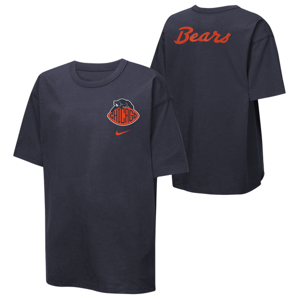 Nike Bears NFL Rival Short Sleeve T-Shirt - Boys' Grade School - Navy